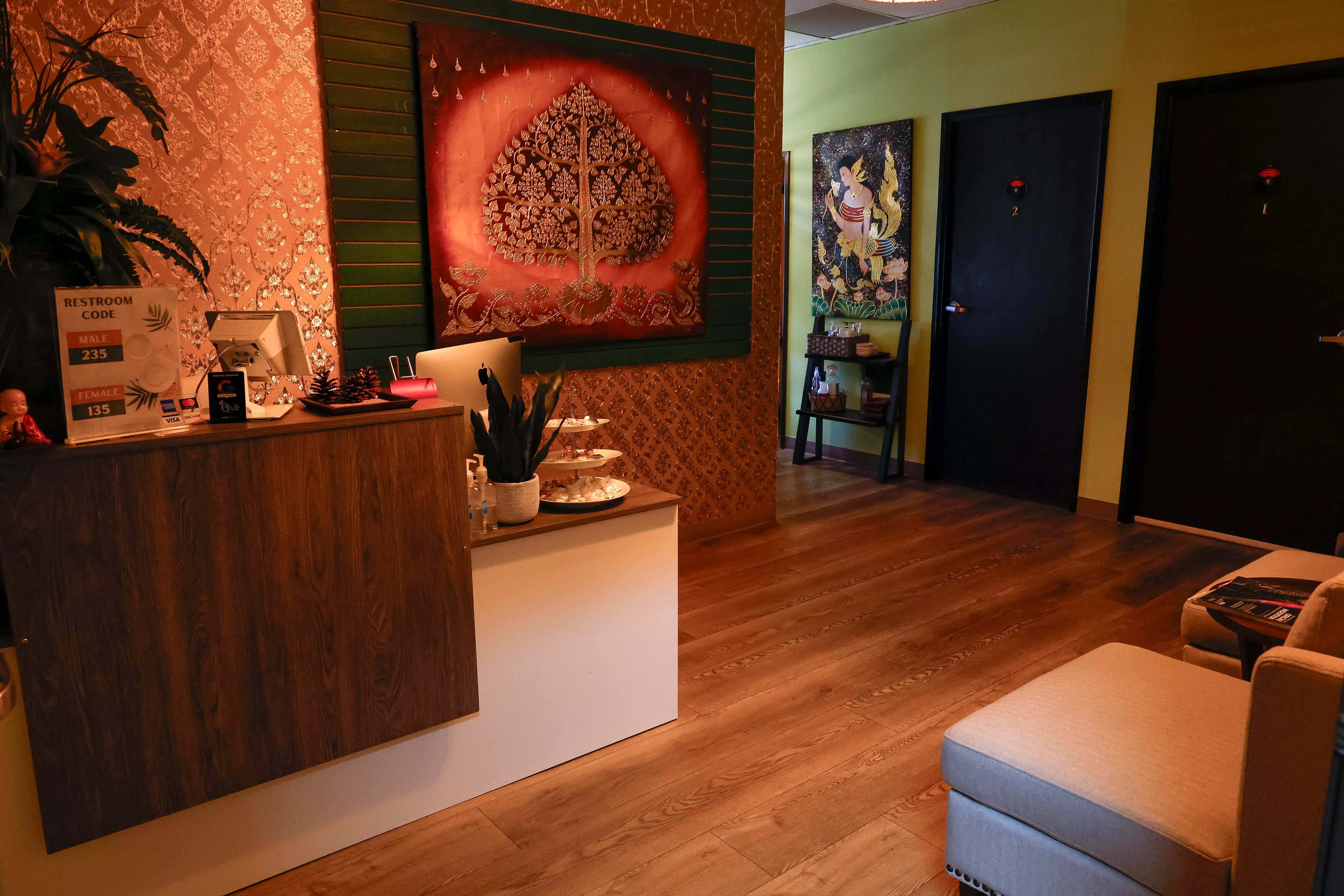 Thai Herb Massage studio entrance in Mission Valley