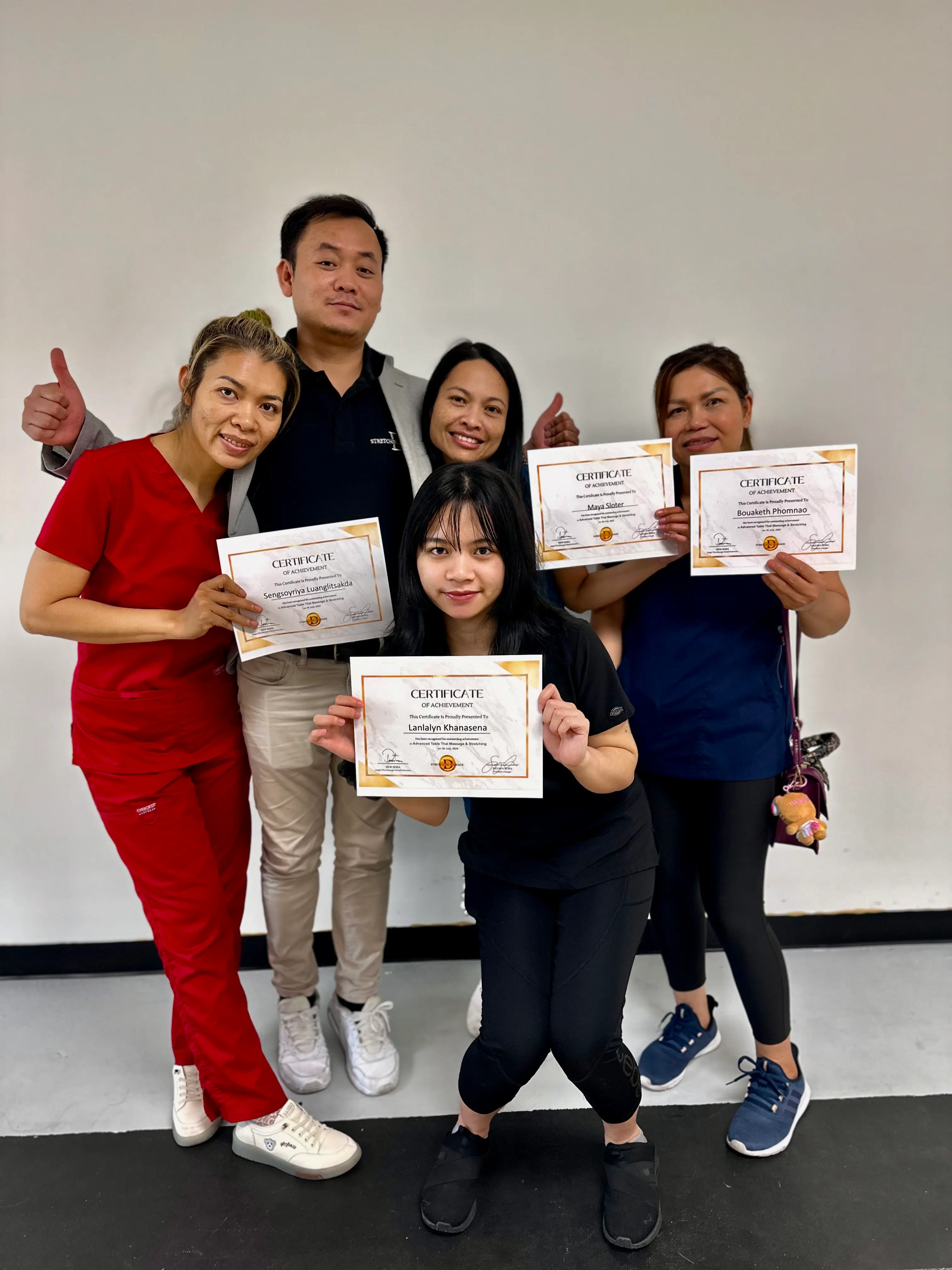 Professional Thai massage therapists team at Thai Herb Massage